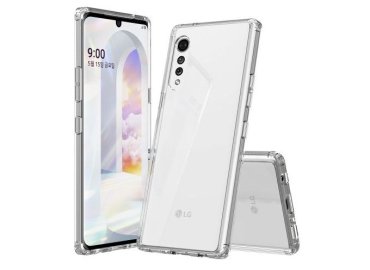 LG Velvet Slim Clear Case – Hard Acrylic with Shock-absorbing TPU Bumper Cover for LG Velvet and LG Velvet 5G