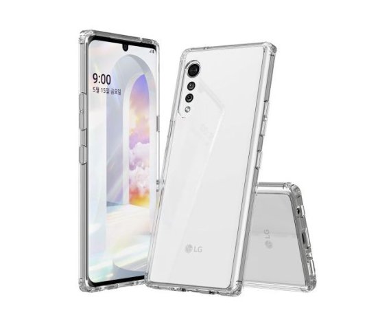 LG Velvet Slim Clear Case – Hard Acrylic with Shock-absorbing TPU Bumper Cover for LG Velvet and LG Velvet 5G