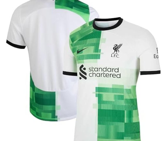 Liverpool FC 2023-2024 Away Kit – White and Green