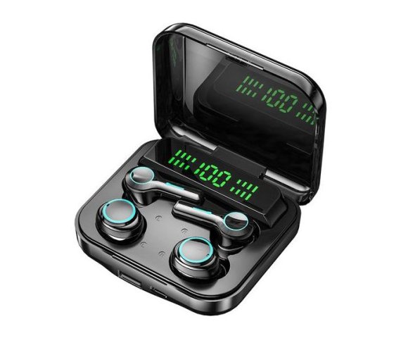 M21 TWS Wireless Earbuds with Noise Cancelling, 9D Stereo Sound, Waterproof Design, and Microphone – Perfect for Sports – Set of Four