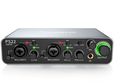 Maono PS22 Audio Interface for Recording, Music Creation, and Guitar Use
