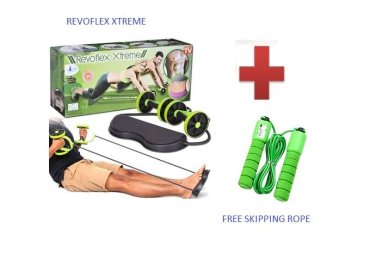 Maxxlite Revoflex Extreme with Complimentary Skipping Rope – Black/Green