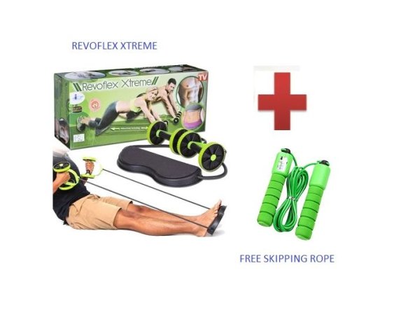 Maxxlite Revoflex Extreme with Complimentary Skipping Rope – Black/Green