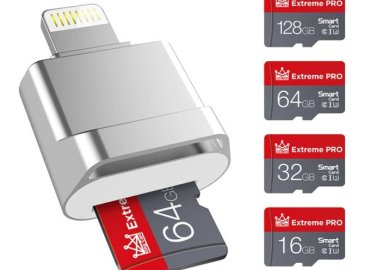 MicroDrive 8-Pin to TF Card Adapter, 128GB Capacity