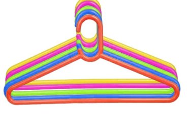 Multicolored Cloth Hangers Set