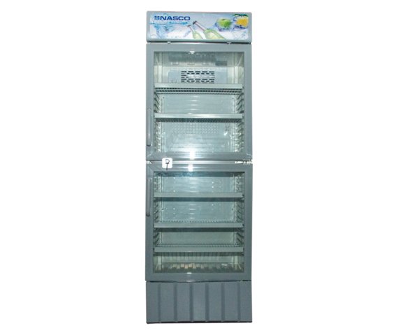 NASCO 440L Double Door Display Refrigerator NAS-CH500-2DRV