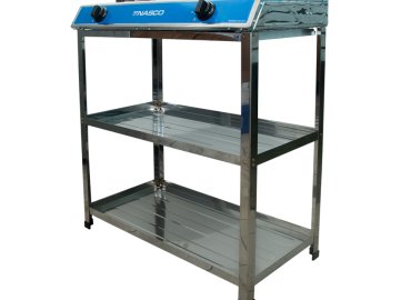 NASCO Silver 2-Burner Gas Stove Model NASGS-K212FS