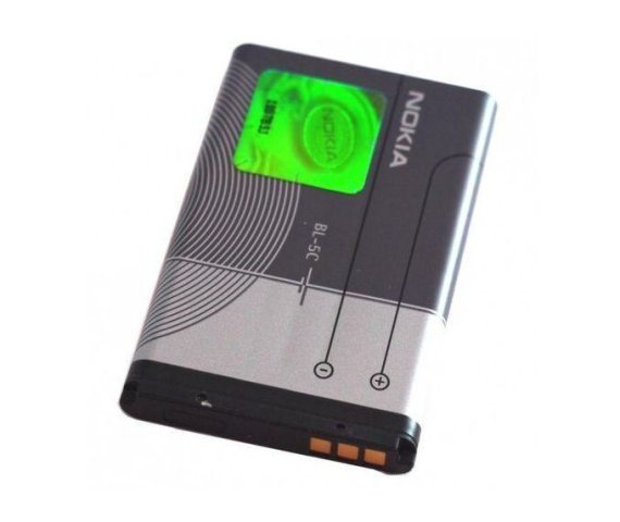 Nokia BL-5C 1,050mAh Rechargeable Lithium-Ion Battery – Black/Grey