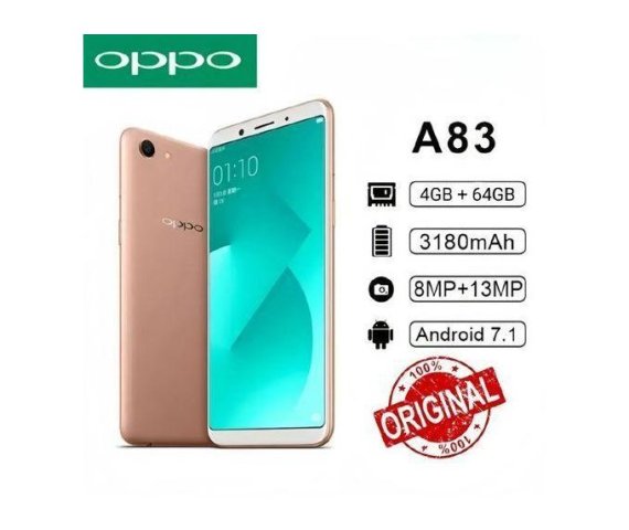 Oppo A83 Gold – 99% New Smartphone with Discounted Price, Original 3G/4G, 32GB/64GB RAM, 5.7” Full HD Display, Affordable Android Mobile