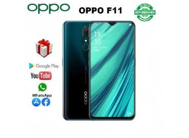 Oppo F11 A9 Smartphone – Like New with Discount, Green Color, 4G, 64GB Storage, 128GB Capacity, 6GB RAM, 6.49-inch 60Hz LCD Display, 48MP + 16MP Quad Rear Camera, 5000mAh…