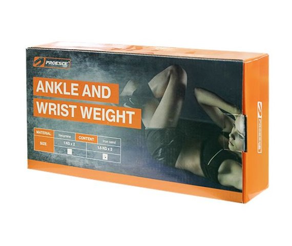 Proesce 1.5KG Ankle and Wrist Weights (Set of 2) – Black