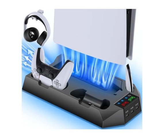 PS5 Console Stand and Controller Charging Dock Station