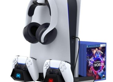 PS5 Dual Controller Charging Dock Station with Fan