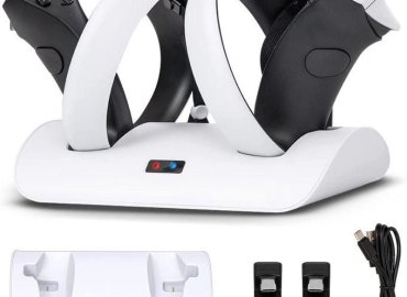 PSVR2 Controller Charging Dock with LED Indicator for PS VR2