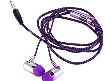 Purple 3.5mm Wired In-Ear Stereo Earphones