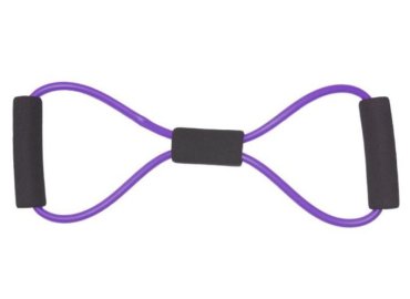 Purple Figure 8 Elastic Resistance Band for Fitness