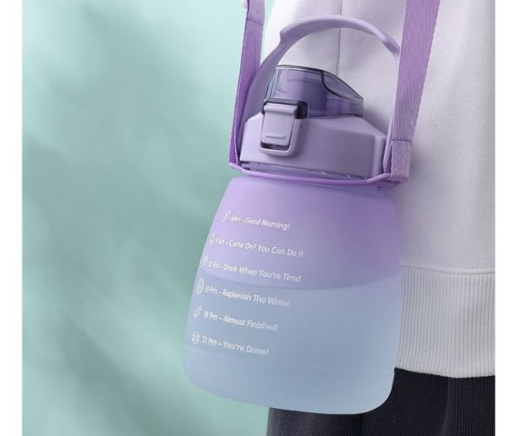 Purple Large Capacity Water Bottle