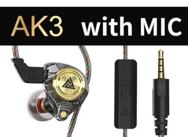 Qkz Pro Wired In-Ear Stage Monitor Headphones – Black