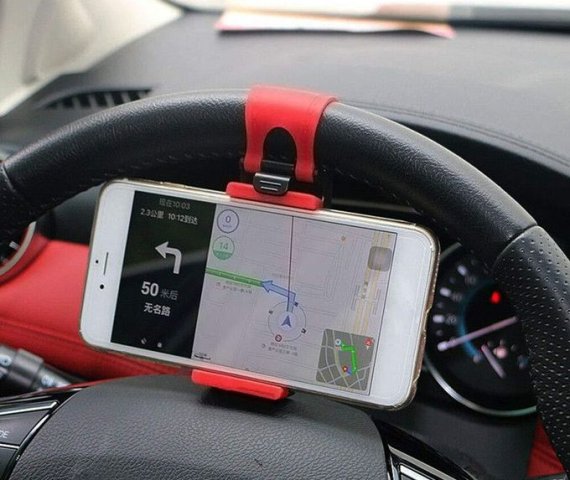 Red and Black Car Phone Mount