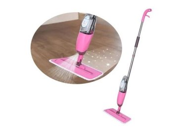 Royal Spirit 360 Spray Mop Featuring Microfiber Cloth – Pink