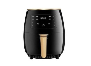 S-18 Extra-Large 6L Air Fryer – 2400W – Black for Healthy Cooking