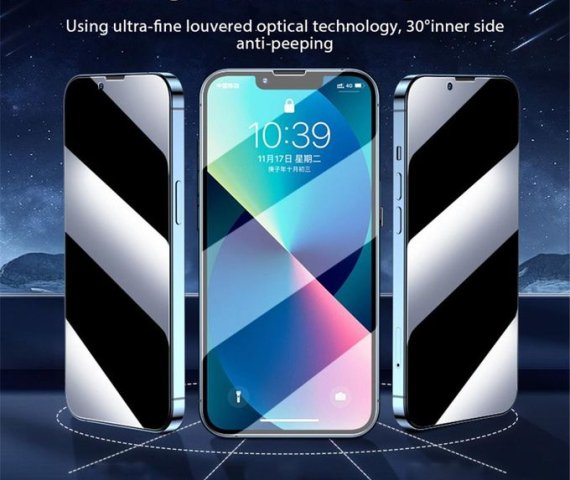 Samsung Galaxy A14 4G & 5G High-Quality Anti-Spy Tempered Glass Screen Protector – 2 Pack
