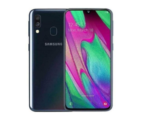 Samsung Galaxy A40 Dual SIM Black, 64GB Storage, 4GB RAM