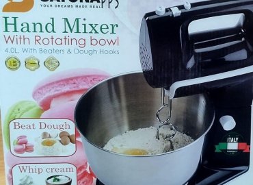 Sayonapps SHM-4358 4.0L Hand Mixer with Beaters and Dough Hooks