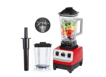 Silver Crest 2-in-1 High-Power Commercial Blender – 2.0L, 4500W-9000W – Black/Red