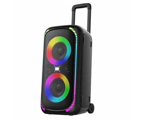 Soundtec by Porodo 640W Portable Party Speaker with Trolley – Black
