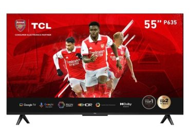 TCL 55-Inch 4K HDR Frameless Google TV Model 55P635