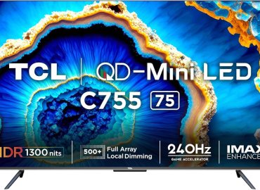 TCL 75-Inch 4K Ultra HD Smart QD-Mini LED Google TV Model 75C755