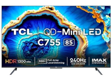 TCL 85-Inch 4K Ultra HD Smart QD-Mini LED Google TV Model 85C755