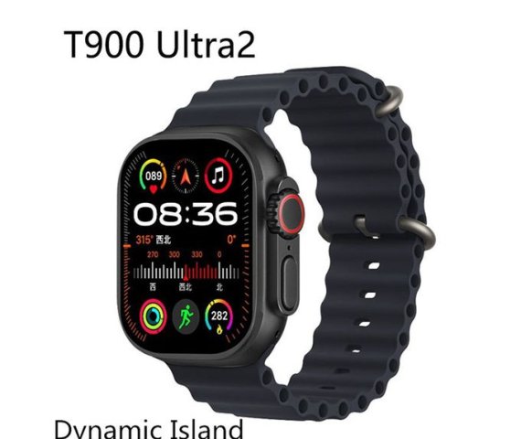 TiLECC T900 Ultra2 Smartwatch – 2.19-inch Display, Bluetooth Calling, IP67 Waterproof, Black
