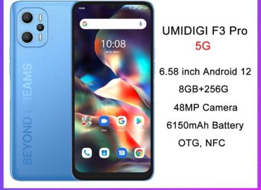 UMIDIGI F3 Pro Smartphone: 8GB RAM, 256GB Storage, 6.58-Inch Display, 48MP Camera, 6150mAh Battery, NFC