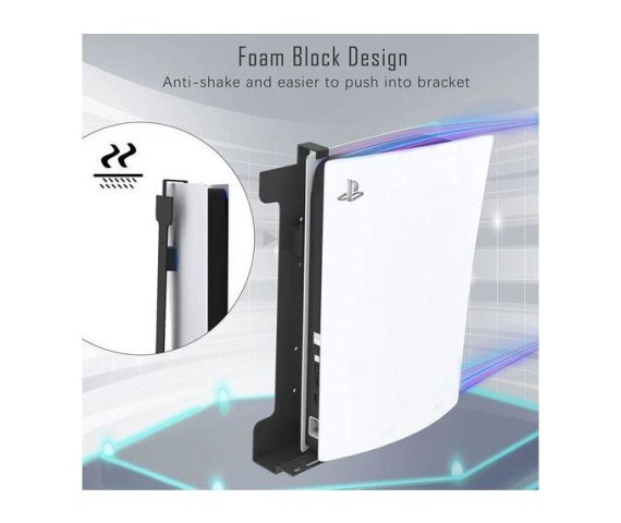 Universal Wall-Mounted Game Controller Holder and Headset Stand – Multifunctional Storage Bracket Hanger for PS5, PS4, Xbox, and Switch – Black