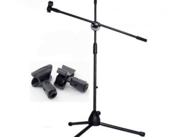 V STAR Black Adjustable Microphone Stand