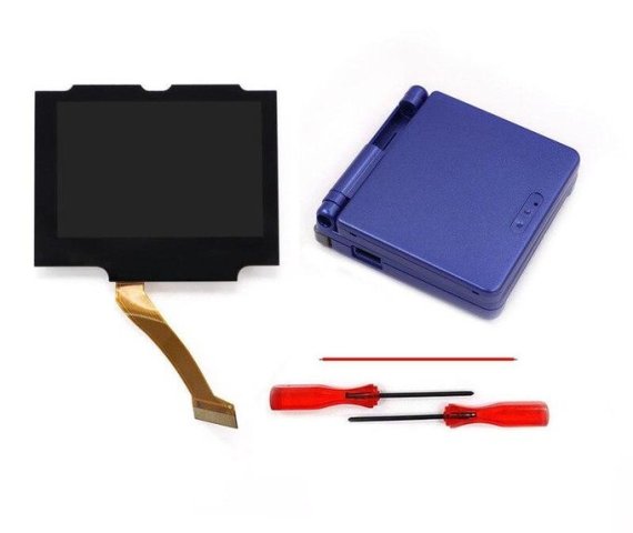 V5 Drop-In Pre-Laminated 720×480 Retro Pixel IPS LCD Screen for GBA SP – Backlight LCD for GBA SP Console, No Shell Cutting Required