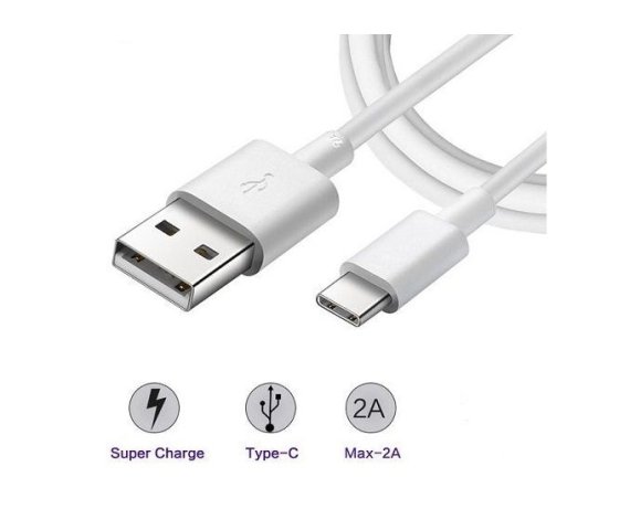 White Type-C USB Data Cable