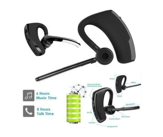 Wireless Bluetooth Earbuds with Noise Cancellation, Voice Control, and Hands-Free Features for Sports, Office, and Music