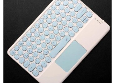 Wireless Bluetooth Keyboard with Touchpad for iOS – 78-Key Trackpad Keyboard for Phones and Laptops