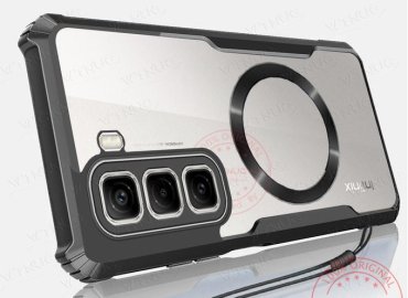 WTUNG Magnetic Attraction Case for Infinix Hot 50 4G – Shockproof Transparent Acrylic Back Cover with Soft Protection