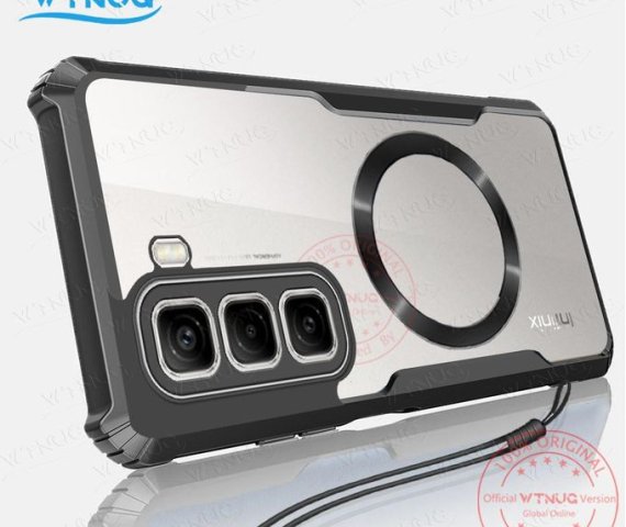WTUNG Magnetic Attraction Case for Infinix Hot 50 4G – Shockproof Transparent Acrylic Back Cover with Soft Protection