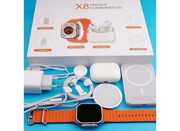 X8 Unique Combination Series: Smart Watch and Wireless Headphone Bundle